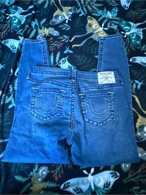 True Religion Jennie Curvy Mid Rise Super Skinny Jeans Size 30